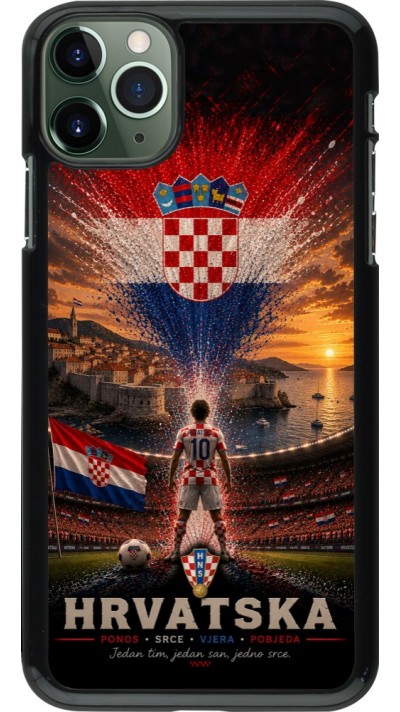 Coque iPhone 11 Pro Max - Football Croatie splash 2026
