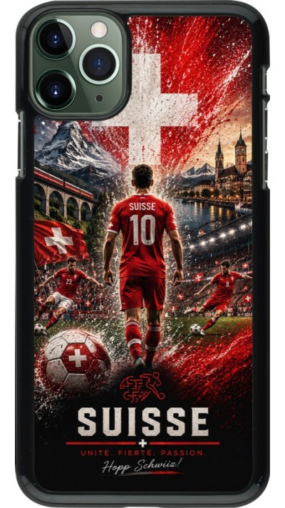 Coque iPhone 11 Pro Max - Football Suisse splash 2026
