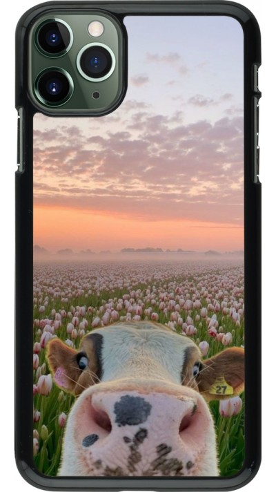 iPhone 11 Pro Max Case Hülle - Cow with tulips Spring 2026