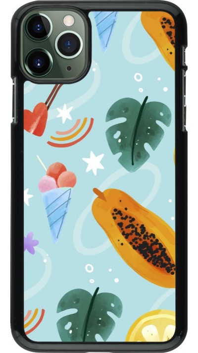 iPhone 11 Pro Max Case Hülle - Summer 2025 Pattern papaya