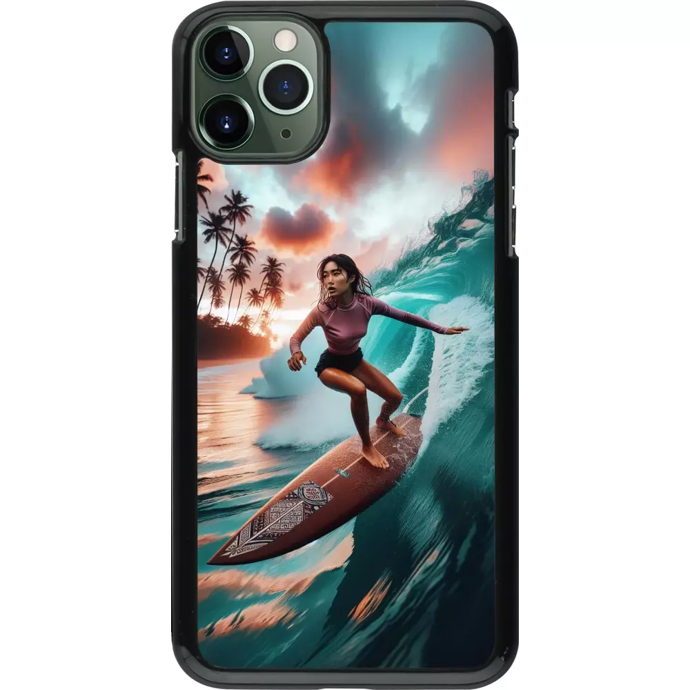 iPhone 11 Pro Max Case Hülle - Surferin aus Bali