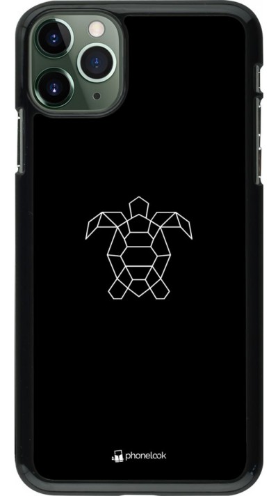 Coque iPhone 11 Pro Max - Turtles lines on black Coque iPhone 11 Pro Max - Turtles lines on black