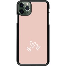 iPhone 11 Pro Max Case Hülle - Valentine 2023 three minimalist hearts