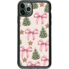 iPhone 11 Pro Max Case Hülle - Silikon schwarz Christmas 25 Vintage Ribbons