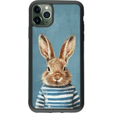 iPhone 11 Pro Max Case Hülle - Silikon schwarz Easter 2026 Rabbit navy