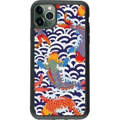iPhone 11 Pro Max Case Hülle - Silikon schwarz Easter 2023 japanese fish
