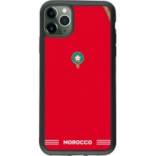 iPhone 11 Pro Max Case Hülle - Silikon schwarz Marokko 2026 personalisierbares Fussballtrikot
