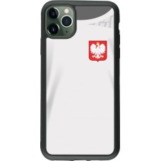 iPhone 11 Pro Max Case Hülle - Silikon schwarz Polen 2022 personalisierbares Fussballtrikot
