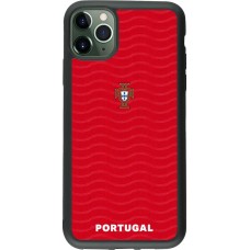 iPhone 11 Pro Max Case Hülle - Silikon schwarz Portugal 2026 personalisierbares Fussballtrikot