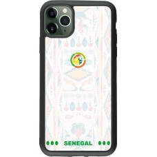 iPhone 11 Pro Max Case Hülle - Silikon schwarz Senegal 2026 personalisierbares Fussballtrikot