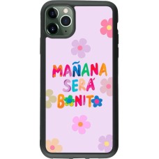 Coque iPhone 11 Pro Max - Silicone rigide noir Karol G Manana sera bonito