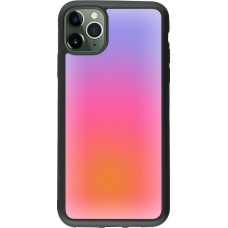 iPhone 11 Pro Max Case Hülle - Silikon schwarz Orange Pink Blue Gradient
