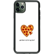 iPhone 11 Pro Max Case Hülle - Silikon schwarz Saint Valentines Day 26 You have my pizza heart