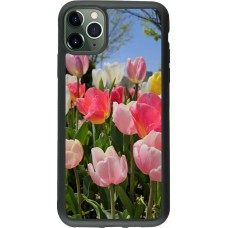 iPhone 11 Pro Max Case Hülle - Silikon schwarz Tulips Spring 2026