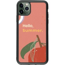iPhone 11 Pro Max Case Hülle - Silikon schwarz Summer 2025 Hello summer