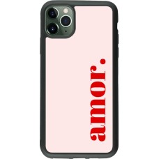iPhone 11 Pro Max Case Hülle - Silikon schwarz Valentine 2024 amor