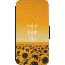 iPhone 11 Pro Max Case Hülle - Wallet schwarz Summer 2025 Enjoy your life