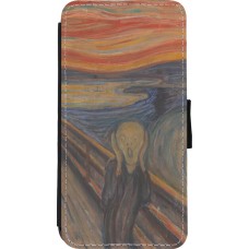 iPhone 11 Pro Max Case Hülle - Wallet schwarz Kunstbild - Der Schrei - Edvard Munch