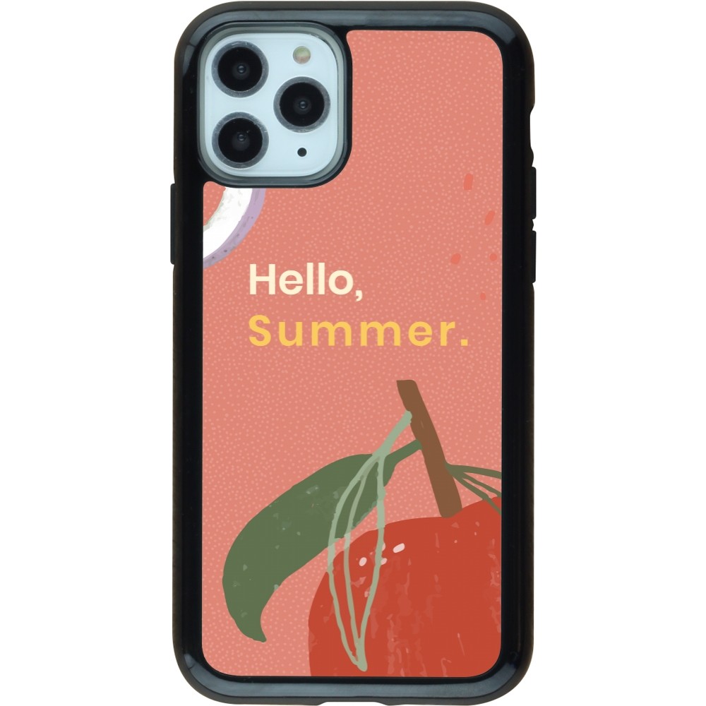 iPhone 11 Pro Case Hülle - Hybrid Armor schwarz Summer 2025 Hello summer