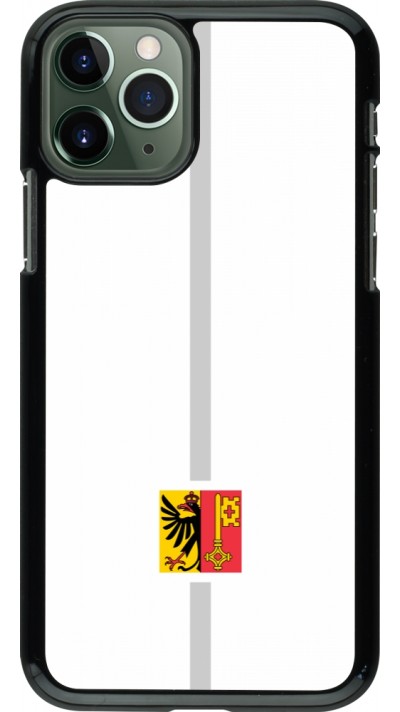 Coque iPhone 11 Pro - Canton GE blanc
