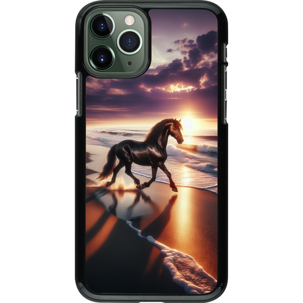 iPhone 11 Pro Case Hülle - Pferd majestätisch Strand