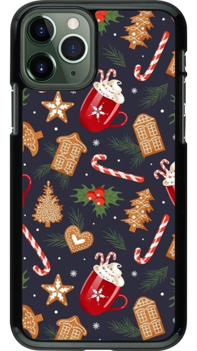 iPhone 11 Pro Case Hülle - Christmas 25 Pattern Gingerbread House