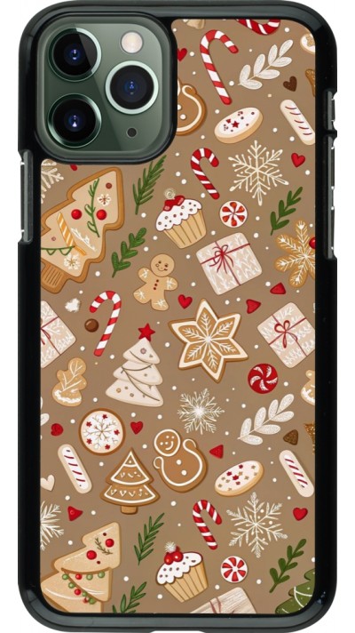 iPhone 11 Pro Case Hülle - Christmas 25 Pattern Ginger Cookie