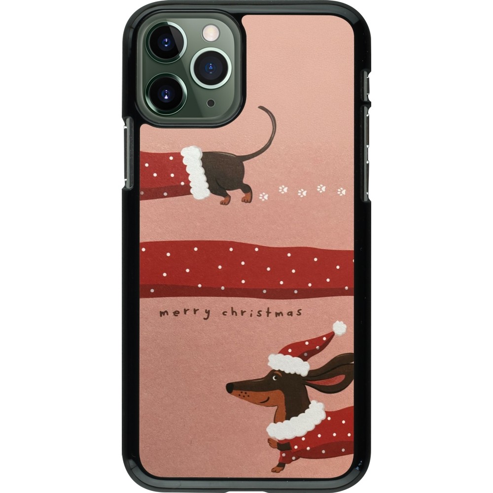 iPhone 11 Pro Case Hülle - Christmas 25 Teckel Merry Xmas