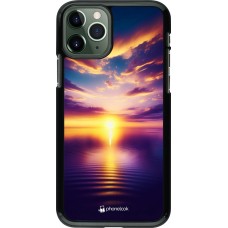 iPhone 11 Pro Case Hülle - Sonnenuntergang gelb violett