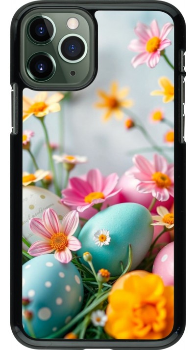 iPhone 11 Pro Case Hülle - Easter 2026 Eggs with flowers