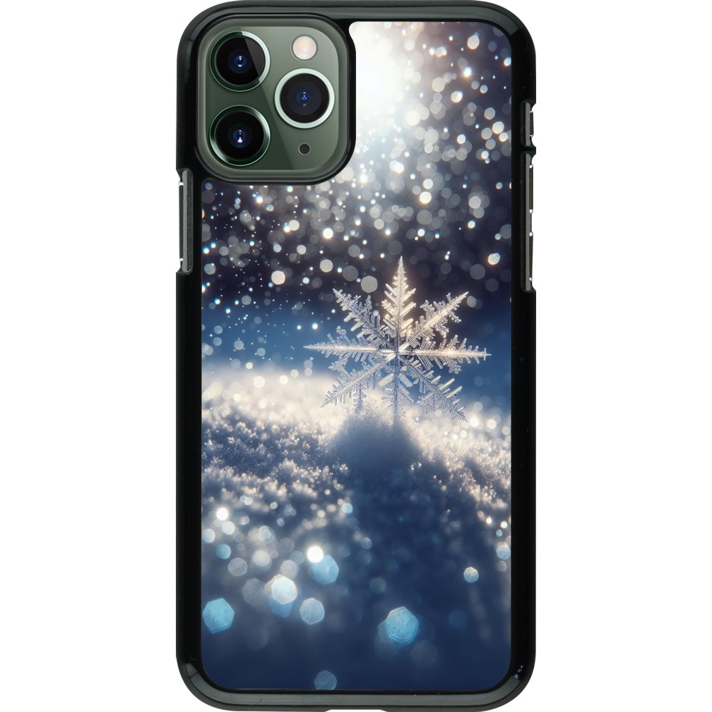 iPhone 11 Pro Case Hülle - Schneeflocke Solar Glanz