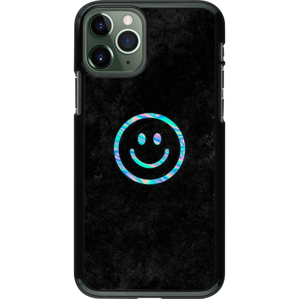 iPhone 11 Pro Case Hülle - Happy smiley irisirt