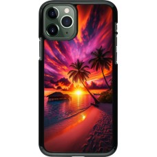 iPhone 11 Pro Case Hülle - Malediven Abenddämmerung Glückseligkeit