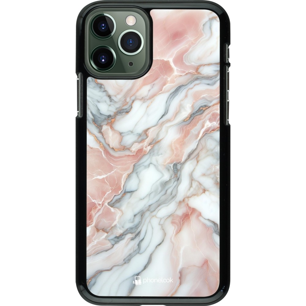 iPhone 11 Pro Case Hülle - Rosa Leuchtender Marmor