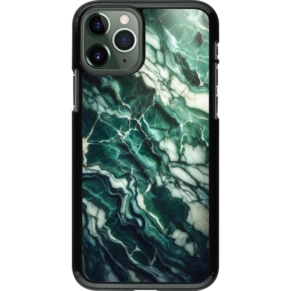 iPhone 11 Pro Case Hülle - Majestätischer grüner Marmor