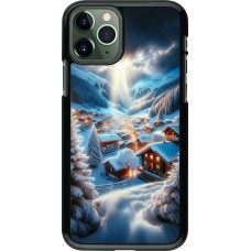 iPhone 11 Pro Case Hülle - Berg Schnee Licht