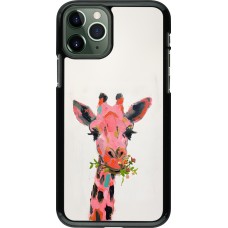 iPhone 11 Pro Case Hülle - Pink Girafe Paint
