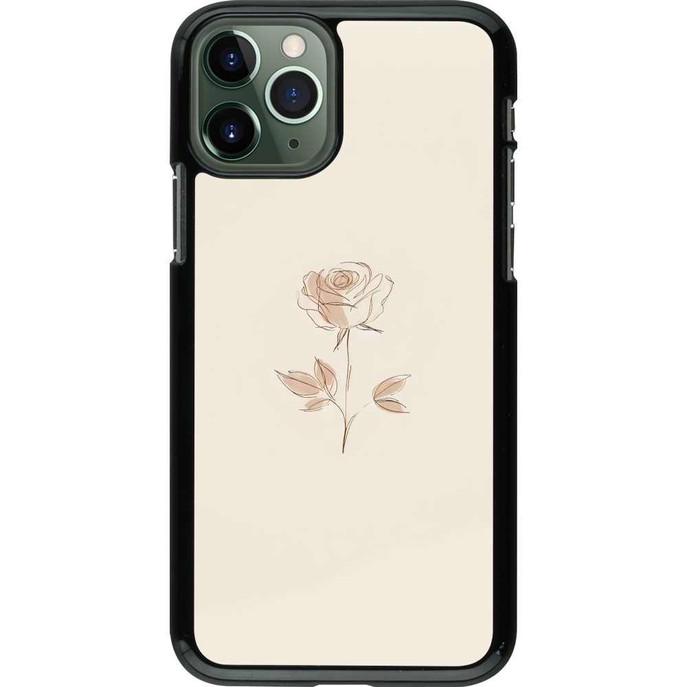 iPhone 11 Pro Case Hülle - Rosa Sand Minimalistisch