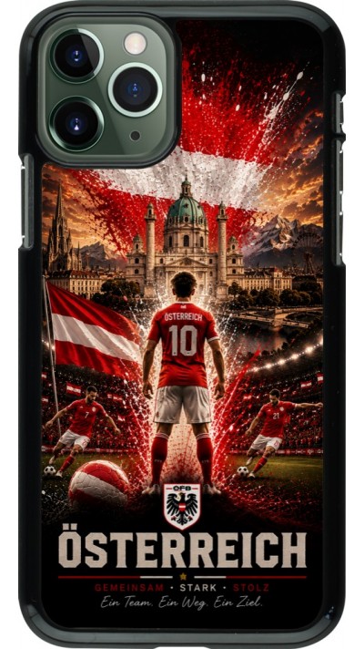 iPhone 11 Pro Case Hülle - Fussball Österreich splash 2026
