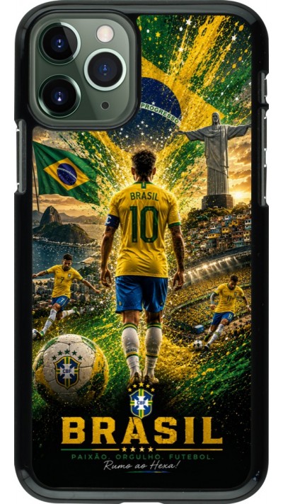 iPhone 11 Pro Case Hülle - Fussball Brasilien splash 2026