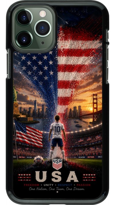 iPhone 11 Pro Case Hülle - Fussball Vereinigten Staaten splash 2026