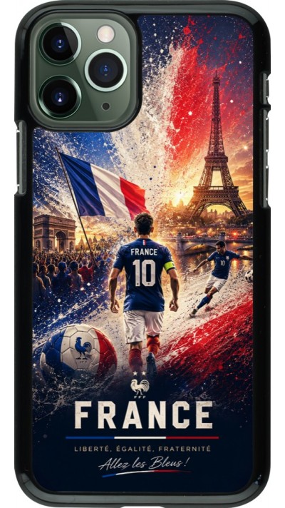 iPhone 11 Pro Case Hülle - Fussball Frankreich splash 2026
