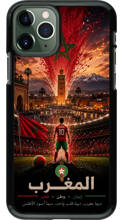 iPhone 11 Pro Case Hülle - Fussball Marokko splash 2026