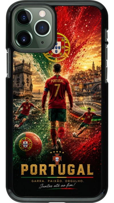 iPhone 11 Pro Case Hülle - Fussball Portugal splash 2026