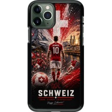 iPhone 11 Pro Case Hülle - Fussball Schweiz splash 2026