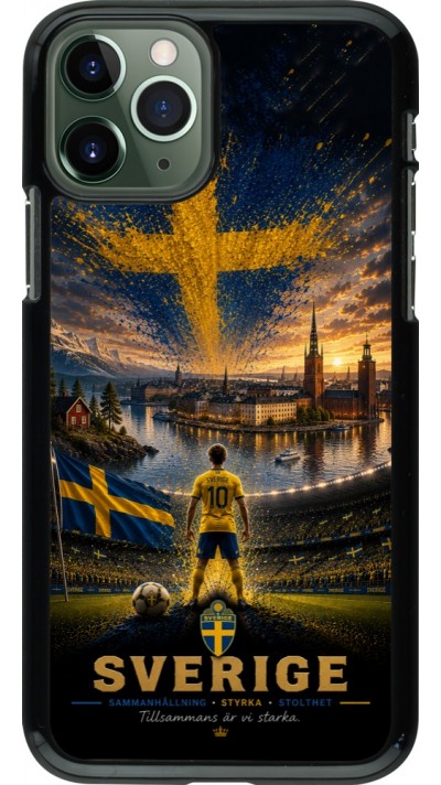 iPhone 11 Pro Case Hülle - Fussball Schweden splash 2026