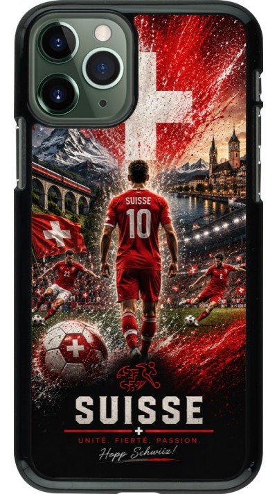 iPhone 11 Pro Case Hülle - Fussball Suisse splash 2026