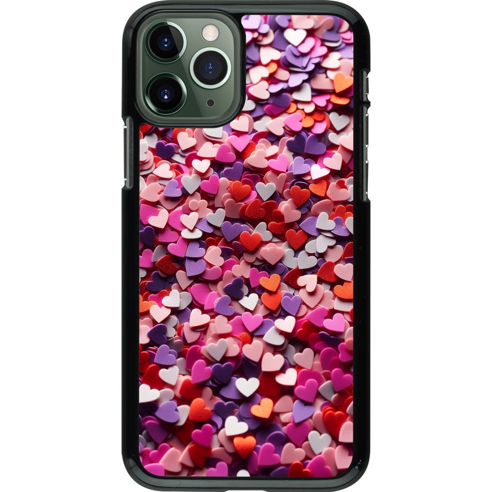 iPhone 11 Pro Case Hülle - Valentin 2025 Konfetti