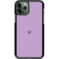 iPhone 11 Pro Case Hülle - Valentine 2023 purpule single heart
