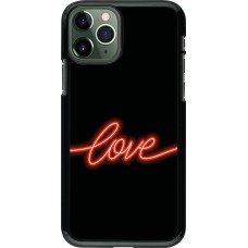 iPhone 11 Pro Case Hülle - Valentine 2023 neon love